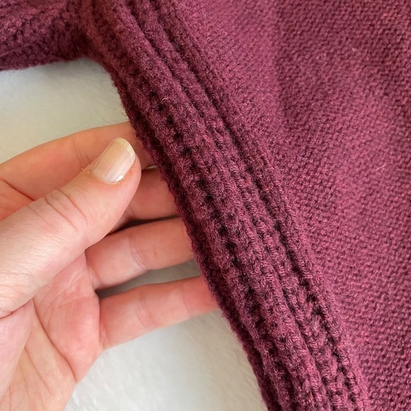 Athleta 100% Merino Extra Fine Wool Hoodie Cable Knit Sweater, Size XS - Picture 8 of 10